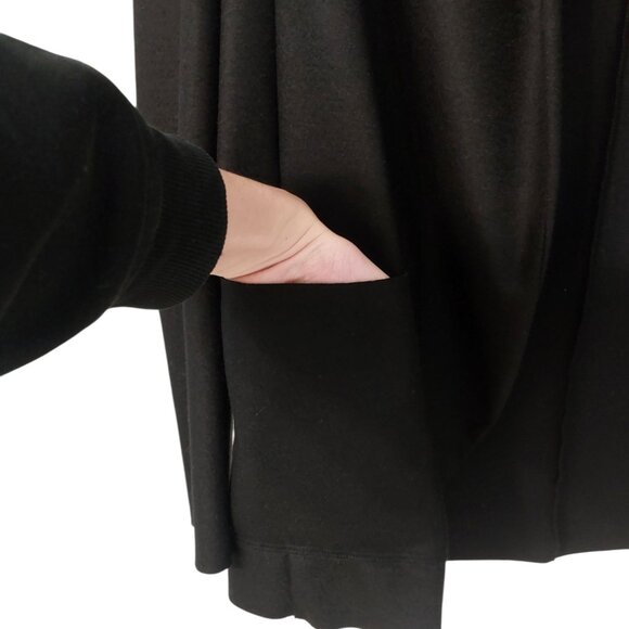 (SOLD) Kazuyuki Kumagai Attachment Black Wool Shawl Collar Cardigan - Picture 5 of 9